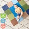 Square Dance Activity Play Mat, Colorful Tummy Time Folding Foam Mat